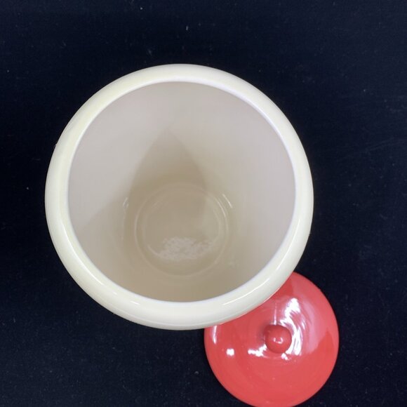 Coca-Cola Christmas Cookie Jar Things Go Better With Coke Ceramic Houston 9" Vtg - Picture 8 of 10